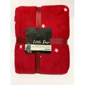 Unique living Plaid Little Star - 150x200 - Red