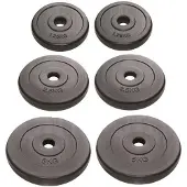Rs Sports Kunststof schijvenset l Ø 30 mm l 2 x 1.25/2.5/5 kg