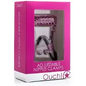 Ouch! – Rvs Klemmen Voor Tepel Verwenning en Afstraffing - Roze