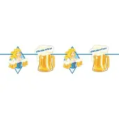 Folat Oktoberfest 10x Oktoberfest/bierfeest slingers met blonde dame 10