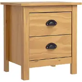 vidaXL Nachtkastje Hill 46x35x49,5 cm massief grenenhout