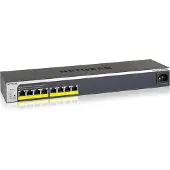 Netgear GS408EPP, Beheerde switch, L2, Gigabit Ethernet (10/100/1000), Volledig duplex, Ondersteunt Power over Ethernet (PoE), Geschikt voor montage in een rack