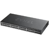 Zyxel GS1920-48V2 Gigabit 48-poorts GbE Smart Managed Switch (100/1000 Mbit/s, QoS, Carbon, NebulaFlex)
