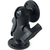 Ram Mounts C Size Short Two Round Plate Universal Double Ball Mount Zilver