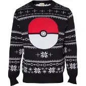 Difuzed Pokemon - Knitted Pokeball Christmas Sweater