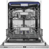 Amica - Inbouwvaatwasser ADF1423X - 14 Couverts - 8 programma's - A++ - Startuitstel 24 u - Halve Lading - Besteklade - SlideSystem