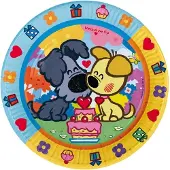 Woezel en pip Woezel & Pip - Bordjes - 8 Stuks