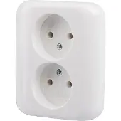 Busch-Jaeger Busch Wandcontactdoos s1 Dubbel