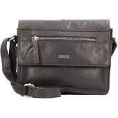 Spikes & Sparrow Spikes en Sparrow Crossbody Schoudertas met Overslag Zwart