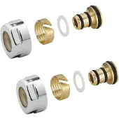 Sapho alupex knelkoppeling 16mm chroom