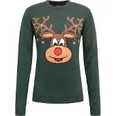 Only & Sons Trui 'XMAS' blauw / bruin / lichtbruin / donkergroen / rood