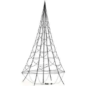 Fairybell Buitenkerstboom | 300cm 360 LEDs | Warm Wit | Inclusief Mast
