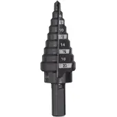 Milwaukee Gelaagd bos - - 48899320 - Ø 4 tot 20 mm - Staal gecoat met zwarte oxide - 9 stappen