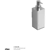 Clou Quadria Zeepdispenser wandmodel RVS Geborsteld