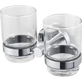 Haceka Glashouder Dubbel Aqualux PRO2000 Chroom