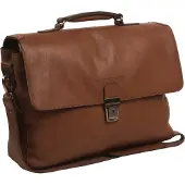 The Chesterfield Brand Soft Class Koffer Leer 42 cm Laptop compartiment bruin