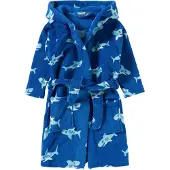 Playshoes Badjas lichtblauw / donkerblauw / wit