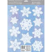 Amscan Vinyl Window Decoration Snowflakes 45.7 x 30.5 cm