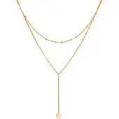 Elli - Elli Halsketting Dames Laag Y-keten balketting 925 Sterling Zilver Kettingen