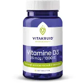 Vitakruid 3x Vitamine D3 25 mcg / 1000 IE (120 tabletten)