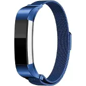 Shop4 - Fitbit Alta Bandje - Metaal Blauw
