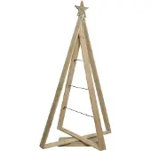Snowflake Kerstboom hout metalen lijnen 114x22x64 hout Hout Decoratief beeld of