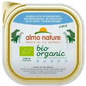 Almo Nature 9x Bio Organic Hondenvoer Nat Puppy Kip en Melk 300 gr