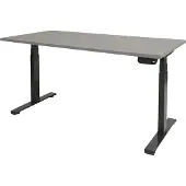 Schaffenburg Dextro Plus Zit-sta-bureau Rechthoekig T-Voet 1.400 (B) x 800 (D) x 645 (H) mm Melamine