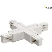 SLV Onderdeel | EUTRAC X-verbinder met voedingsmogelijkheid, verkeerswit | EUTRAC SYSTEM