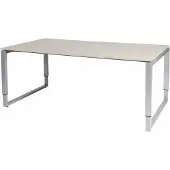 Schaffenburg Vergadertafel - Verstelbaar - 180x100 Eiken - alu frame