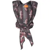 Bykay draagdoek Woven Wrap donkergrijs/roze Donkergrijs/roze