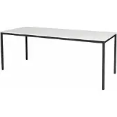 Schaffenburg Bureautafel - Domino Basic 200x80 wit - zwart frame