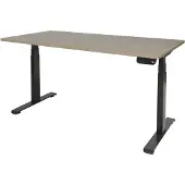 Schaffenburg Dextro Plus Zit-sta-bureau Rechthoekig Eiken T-Voet 1.200 (B) x 800 (D) x 645 (H) mm Melamine