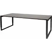 Schaffenburg Vergadertafel - Verstelbaar - 220x100 logan - zwart frame