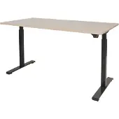 Schaffenburg Dextro Basic Zit-sta-bureau Rechthoekig Eiken T-Voet 1.600 (B) x 800 (D) x 705 (H) mm Melamine