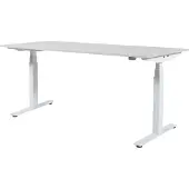 Schaffenburg Zit Sta Bureau - Plus Elektrisch 180x90 wit alu frame