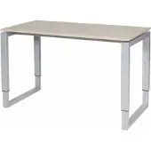 Schaffenburg Verstelbaar Bureau - Domino Plus 120x60 Eiken - alu frame