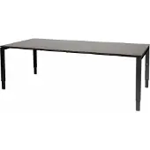 Schaffenburg Vergadertafel Domino - 200x100 logan - zwart frame