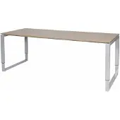 Schaffenburg Verstelbaar Bureau - Plus 200x80 Havana Kersen - alu frame