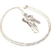 Christian Wit gouden hanger met diamant