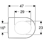 Geberit 300 Basic closetzitting - met deksel - met softclose topfix - wit