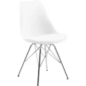 Giga Eetkamerstoel Tiel Wit Polyurethan- Living- Set van 4