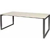 Schaffenburg Vergadertafel - Verstelbaar - 200x100 Eiken - zwart frame