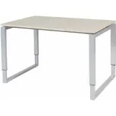 Schaffenburg Verstelbaar Bureau - Domino Plus 120x80 Eiken - alu frame
