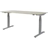 Schaffenburg Zit Sta Bureau - Plus Elektrisch 180x90 eik alu frame