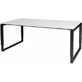 Schaffenburg Vergadertafel - Verstelbaar - 180x100 grijs - zwart frame