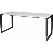 Schaffenburg Verstelbaar Bureau - Plus 180x80 grijs - zwart frame