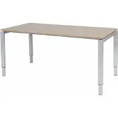 Schaffenburg Verstelbaar Bureau - Domino 160x80 Havana Kersen - alu frame