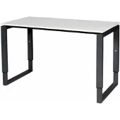 Schaffenburg Verstelbaar Bureau - Plus 120x60 grijs - zwart frame