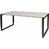 Schaffenburg Vergadertafel - Verstelbaar - 180x100 robson -zwart frame